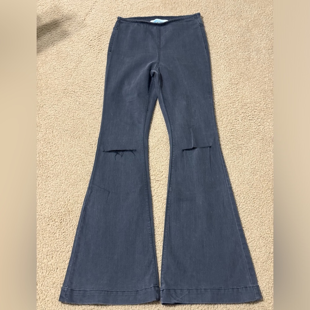 Dark Gray Flare Jeans